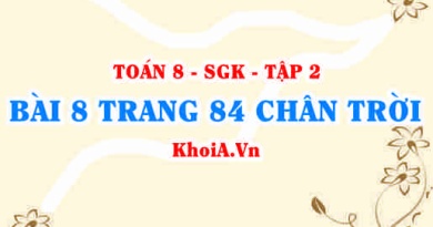 Bài 8 trang 84 Toán 8 Chân trời sáng tạo Tập 2